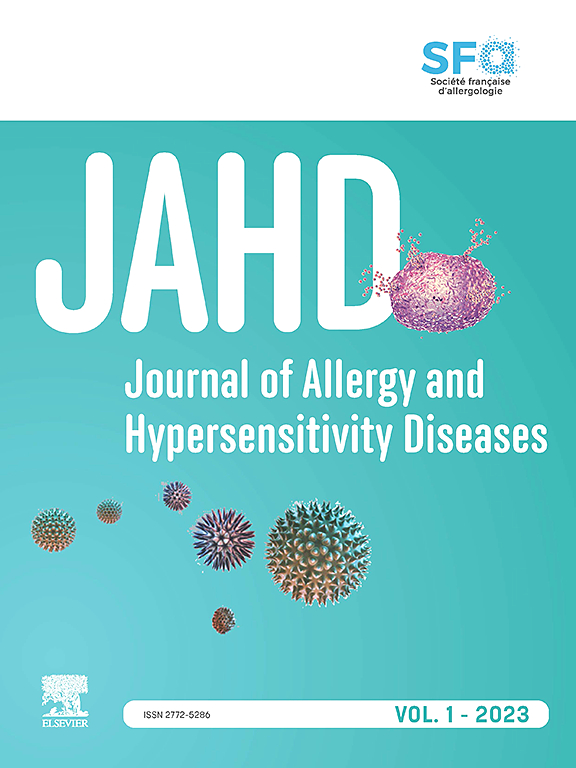 Go to journal home page - Journal of Allergy and Hypersensitivity Diseases